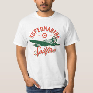 Camiseta Supermarine Spitfire WW2 Plane