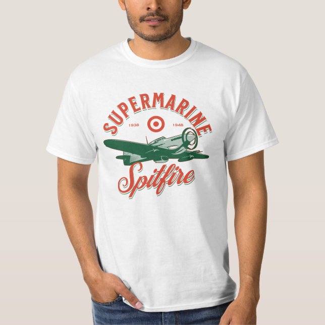 Camiseta Supermarine Spitfire | WW2 Plane (Frente)