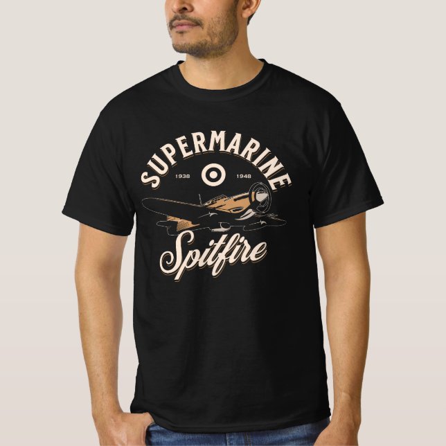 Camiseta Supermarine Spitfire | WW2 Plane (Frente)