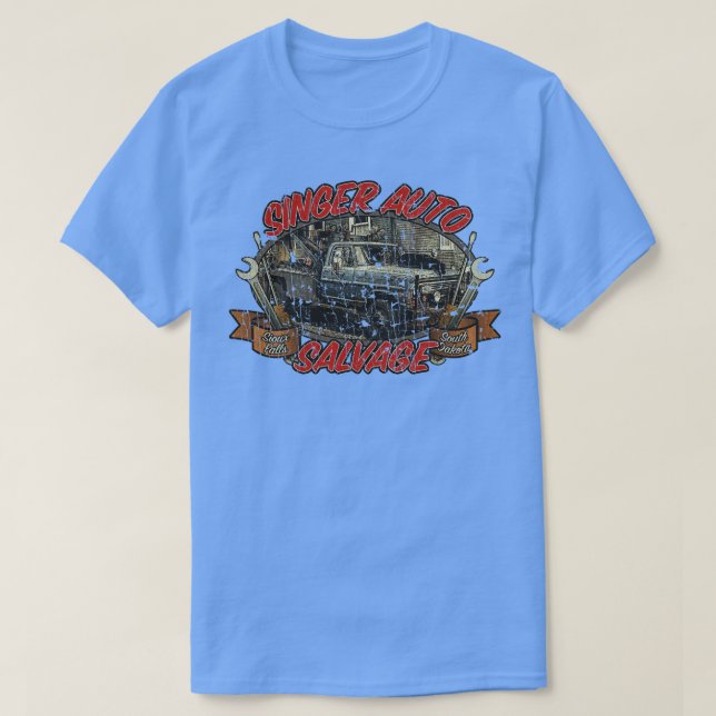 Camiseta Supernatural Singer Auto Salvage 2006  (Frente do Design)