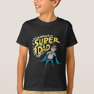 Camiseta Superpai Presente Pai Super-Herói Engraçado Fantas