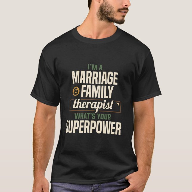 Camiseta Superpoder do Terapeuta de Casamento e Família Lmf (Frente)