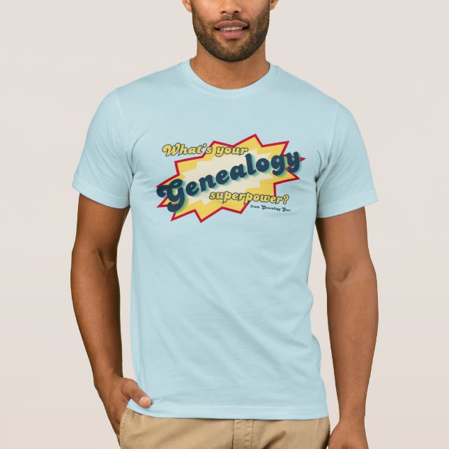 Camiseta Superpoder Genealógico (Frente)