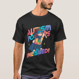 Camiseta Superpoderes do Autismo Liberados Crianças Com Aut
