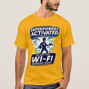Camiseta Superpotências Wi-Fi ativadas