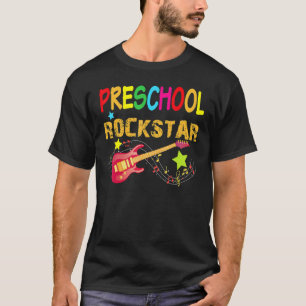 Camiseta Superstar da Pré-Escola Guitarra Elétrica Volta às