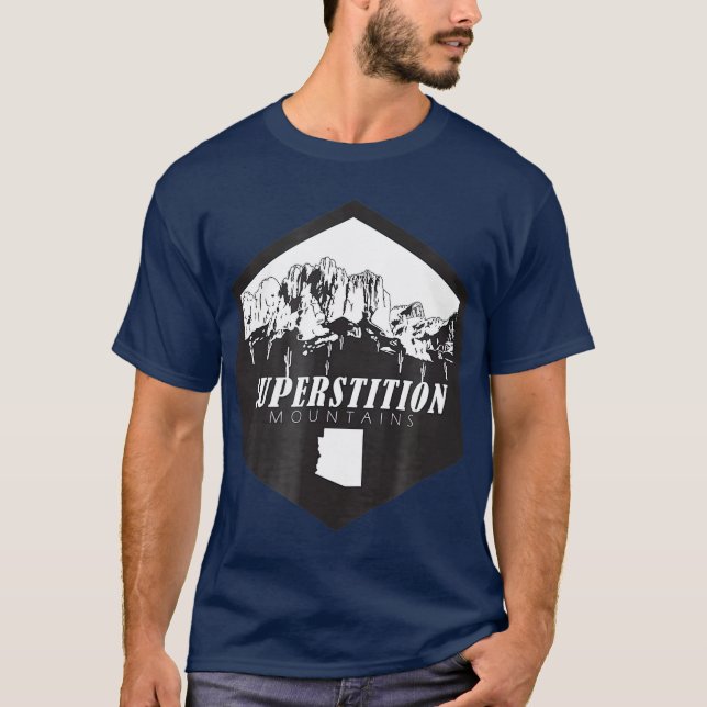 Camiseta Superstição ARIZONA de montanha HIKING (Frente)