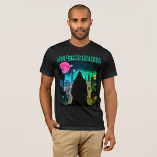 Camiseta Superunknown Figura com Capuz Cyberpunk