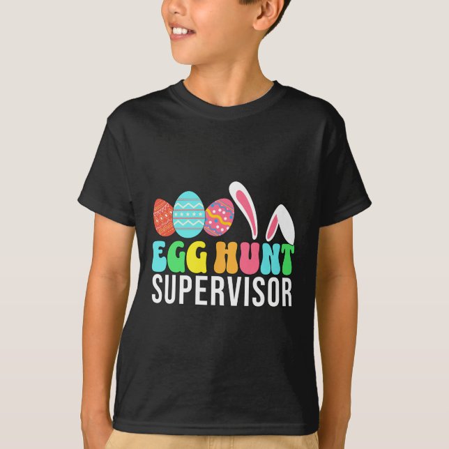 Camiseta Supervisor da Caça aos Ovos Supervisor da Caça aos (Frente)