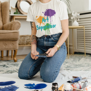 Camiseta Supervisor de Arte de Aniversário de Crianças Fest