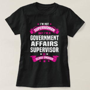 Camiseta Supervisor de Assuntos governos
