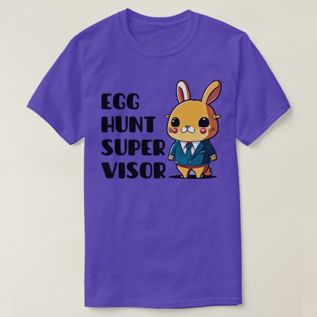 Camiseta Supervisor de Caça de Ovo de Páscoa 12 (Frente do Design)