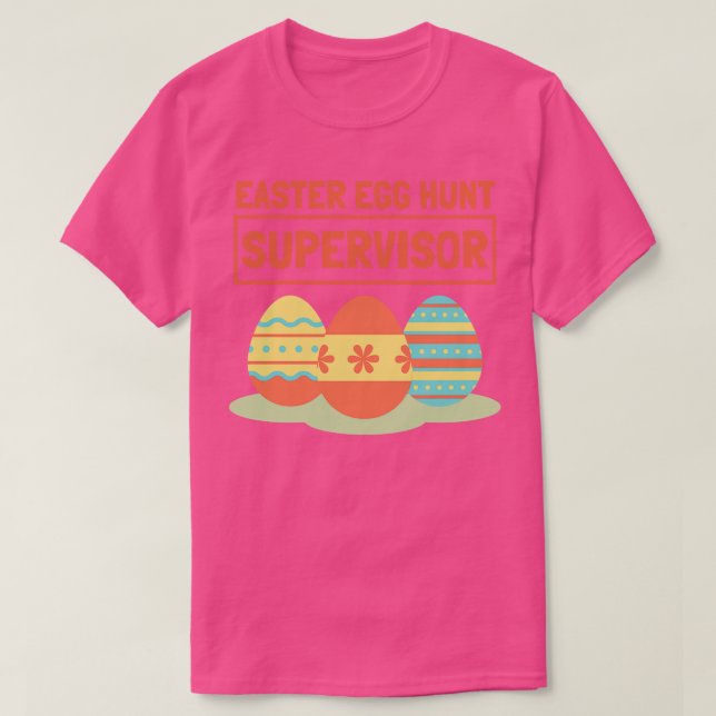Camiseta Supervisor de Caça de Ovo de Páscoa 14 (Frente do Design)