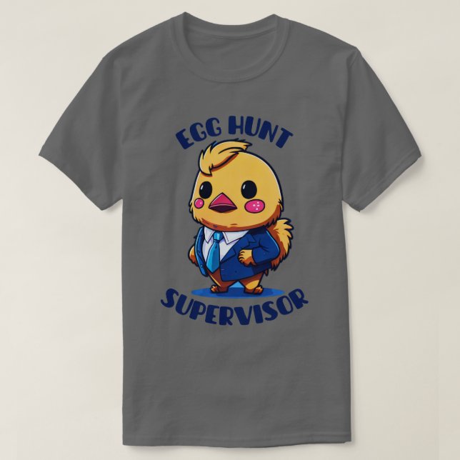 Camiseta Supervisor de Caça de Ovo de Páscoa 18 (Frente do Design)