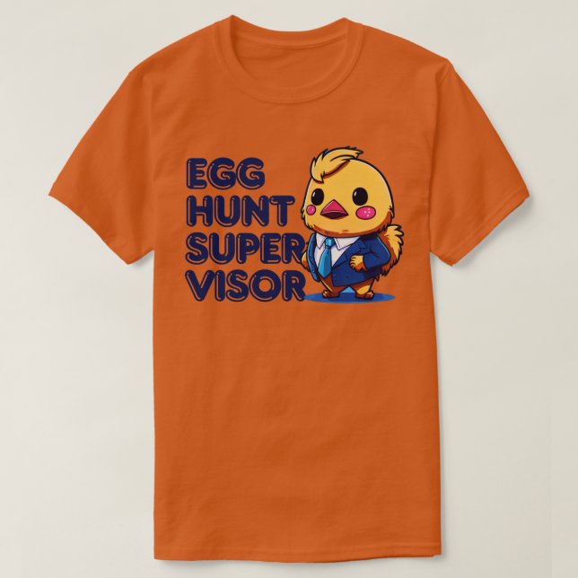Camiseta Supervisor de Caça de Ovo de Páscoa 2 (Frente do Design)