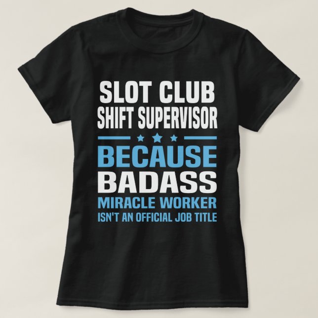 Camiseta Supervisor de Desvio de Clube de Slot (Frente do Design)