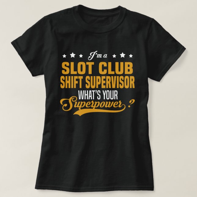 Camiseta Supervisor de Desvio de Clube de Slot (Frente do Design)