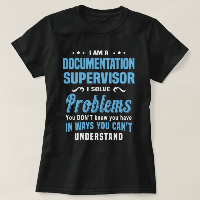 Camiseta Supervisor de Documentação (Frente do Design)