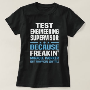 Camiseta Supervisor de Engenharia de Teste