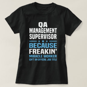 Camiseta Supervisor de Gerenciamento de QA