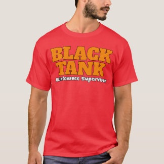 Camiseta Supervisor de Manutenção de Tanque Preto Engraçado