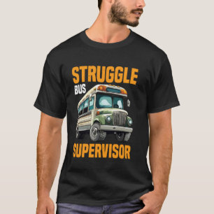 Camiseta Supervisor de Ônibus de Luta Transporte Escolar Mo