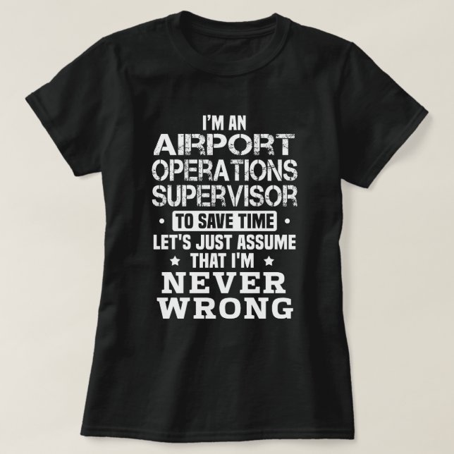 Camiseta Supervisor de Operações Aeroportuárias (Frente do Design)