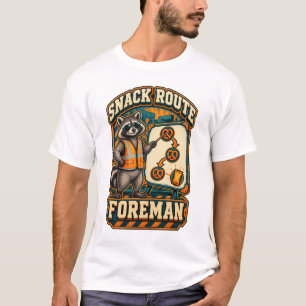 Camiseta Supervisor de Rota de Lanche de Guaxinim Logística