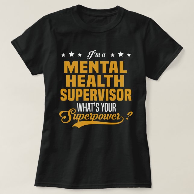 Camiseta Supervisor de Saúde Mental (Frente do Design)
