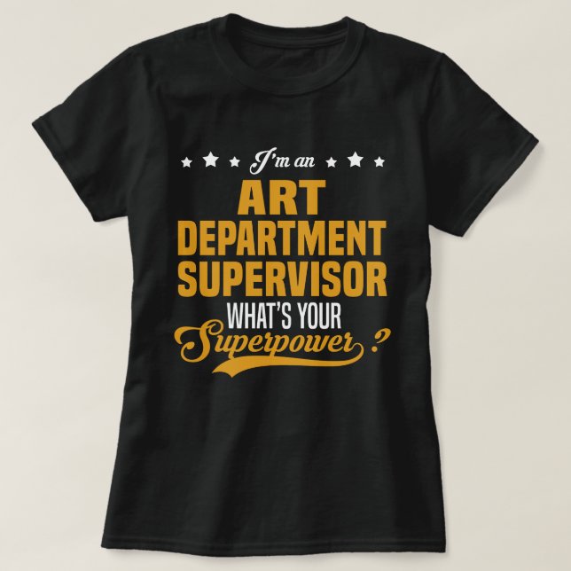 Camiseta Supervisor do Departamento de Arte (Frente do Design)