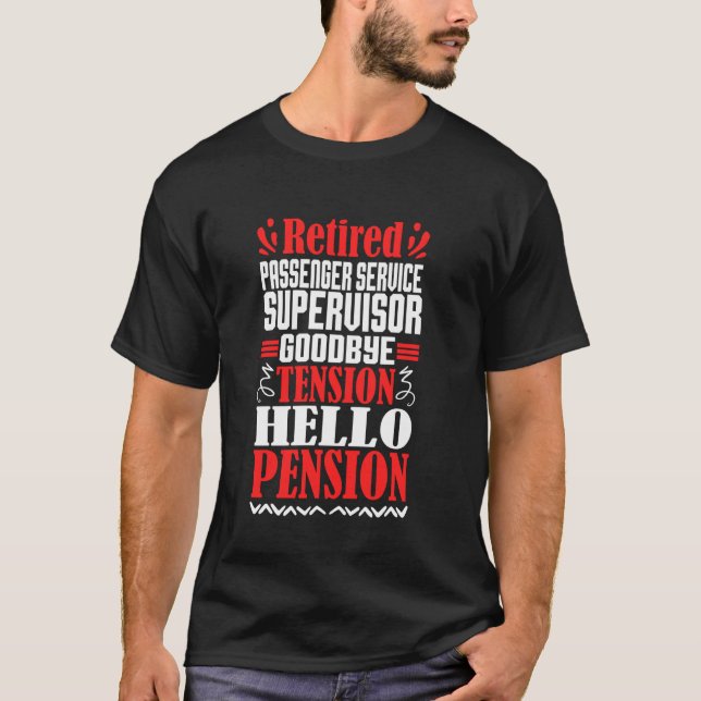 Camiseta Supervisor do Serviço de Passageiros Reformado par (Frente)