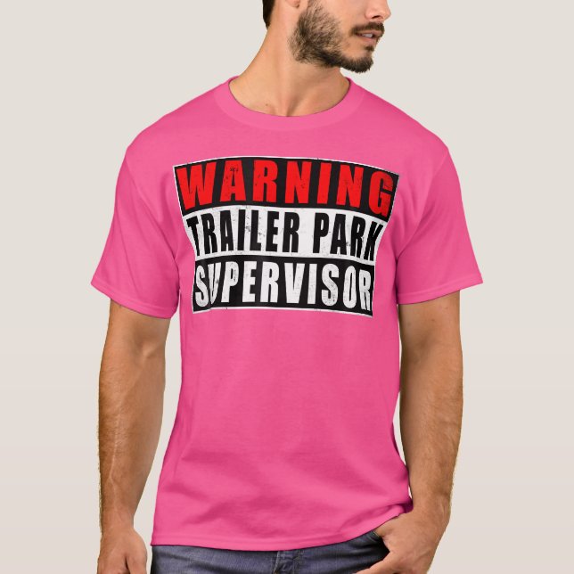 Camiseta Supervisor Funny Vintage do Parque Trailer (Frente)