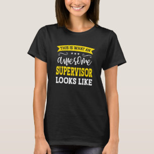 Camiseta Supervisor Job Título do Funcionário Funny Worker
