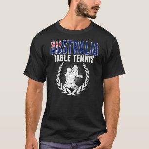 Camiseta Supo do pino australiano Mesa Tênis da Austrália