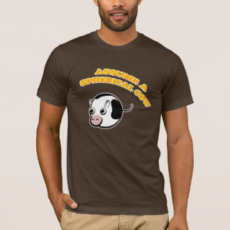 Camiseta Supor uma vaca esférica