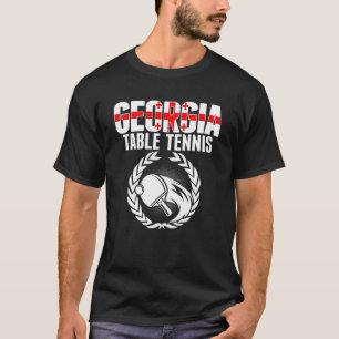 Camiseta Suportado pelo Pong Georgiano Tênis de Mesa da Geo