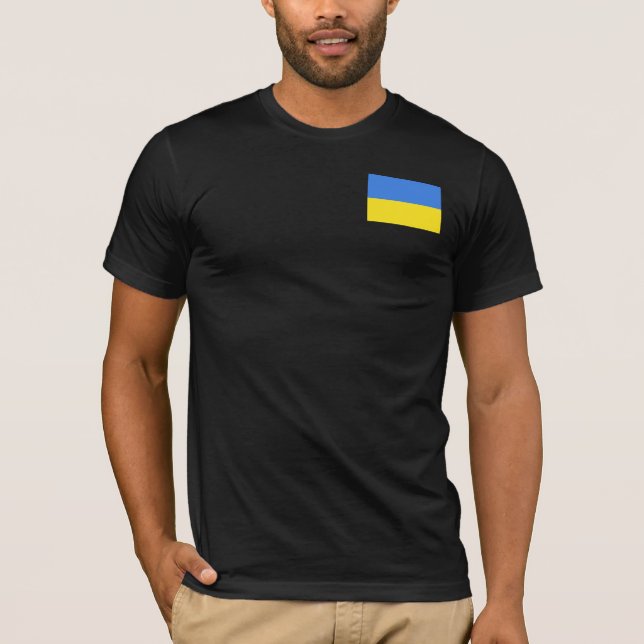 Camiseta Suportar a bandeira ucraniana da Ucrânia - Liberda (Frente)