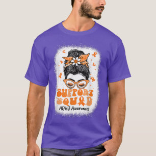 Camiseta Suportar a Consciência ADHD de Borboleta de Arma c