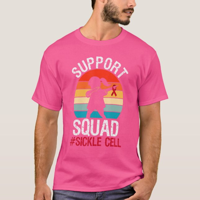 Camiseta Suportar Awarenes de Células Falsiformes de Burgun (Frente)