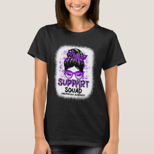 Camiseta Suportar borboleta com estrondo esquadrado Fita ro