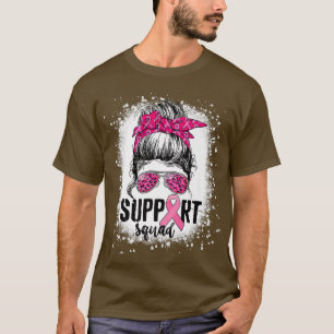 Camiseta Suportar Cancer da Mama do Guerreiro Rosa-Rosa-Tro