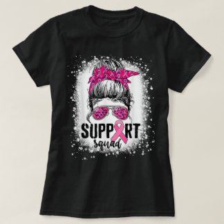 Camiseta Suportar Cancer da Mama do Guerreiro Rosa-Rosa-Tro