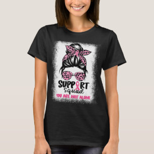 Camiseta Suportar Cancer da Mama do Guerreiro Rosa-Rosa-Tro