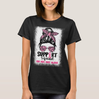 Camiseta Suportar Cancer da Mama do Guerreiro Rosa-Rosa-Tro
