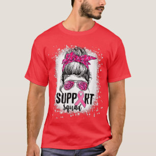 Camiseta Suportar Cancer da Mama do Guerreiro Rosa-Rosa-Tro