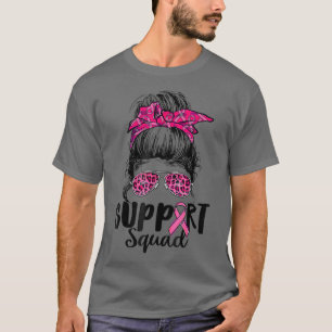 Camiseta Suportar Cancer da Mama do Guerreiro Rosa-Rosa-Tro