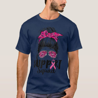 Camiseta Suportar Cancer da Mama do Guerreiro Rosa-Rosa-Tro