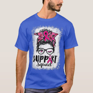Camiseta Suportar Cancer da Mama do Guerreiro Rosa-Rosa-Tro