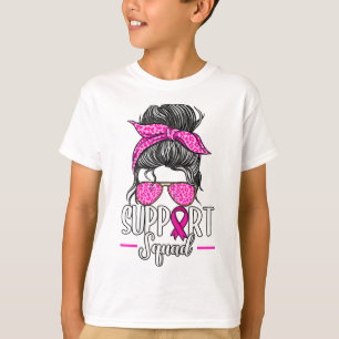 Camiseta Suportar Consciência do Cancer de Arma do Esquadrã