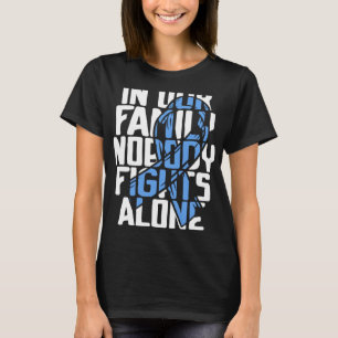 Camiseta Suportar Doença Familiar Guerreira de Prevenção ao